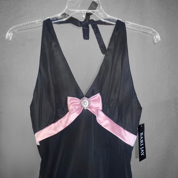 Black Halter Maxi Dress - Picture 2 of 10